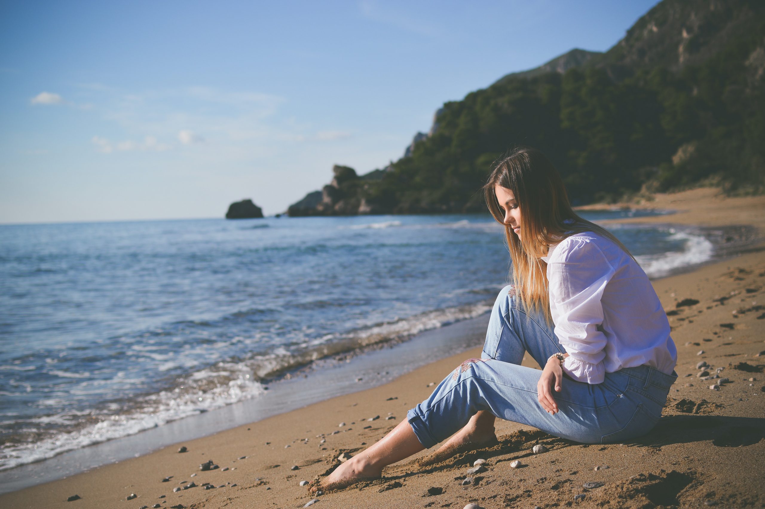 Woman on beach