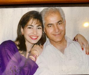 sanya with her dad
